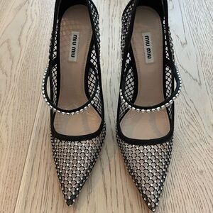 Miu Miu PVC crystal pumps